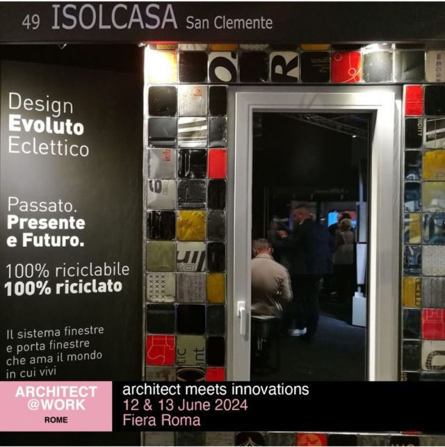 Isolcasa inaugura questa giornata all’Architect at Work di ROMA, con alcune cose che ci portiamo già a casa per le progettazioni future: 

Il futuro ha bisogno di un dialogo aperto in cui shared value (il valore condiviso) e quindi i progetti pubblici, così come la pianificazione delle strutture in cui lavoriamo e viviamo, devono tenere conto di un ampio respiro e di una fattibilità concreta per le generazioni future.
Dove tutto, presente, passato e futuro siano sinergici. 

Della nostra linea ecodesign ci avete chiesto se: 
▶ Possiamo rientrare in capitolati per progetti pubblici? Si, assolutamente. 
▶ È un sistema finestra il FOX che possiamo considerare sostenibile? Sì, lo è! 
100% riciclato 100% riciclabile, con dettagli materici e ideato per un design minimale. 

Siamo al booth 49, venite a raccontarci quale sarà il vostro nuovo progetto! 
Vi aspettiamo. 
#architectworkroma #windowfox #Isolcasa #ecodesign #ecodesignisolcasa #ATW #Rome 

@architect_at_work
ENTRAconcept 
@ofeliabiancaneve 
Guido Santoro 
@adelfattore 
@jarnobiondi 
Henris Calvin 
@vibrazioniartdesign